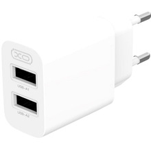 Сетевое зарядное устройство XO L109 - 12W Dual port USB-A (L109_White)