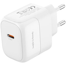 Зарядний пристрій XO L136 - 20W PD Single port USB-C (L136_White)