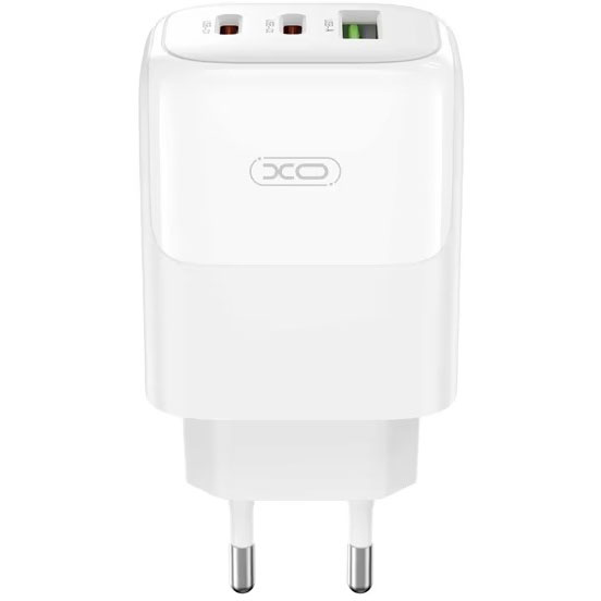 Сетевое зарядное устройство XO L139 - 65W PD Dual USB-C & 18W QC USB-A (L139_White)