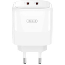 Зарядний пристрій XO L140 - 35W PD Dual port USB-C (L140_White)