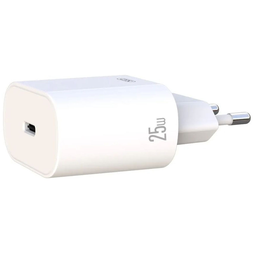 Зарядний пристрій XO L91 - 25W PD Single port USB-C (L91_White) Потужність 25