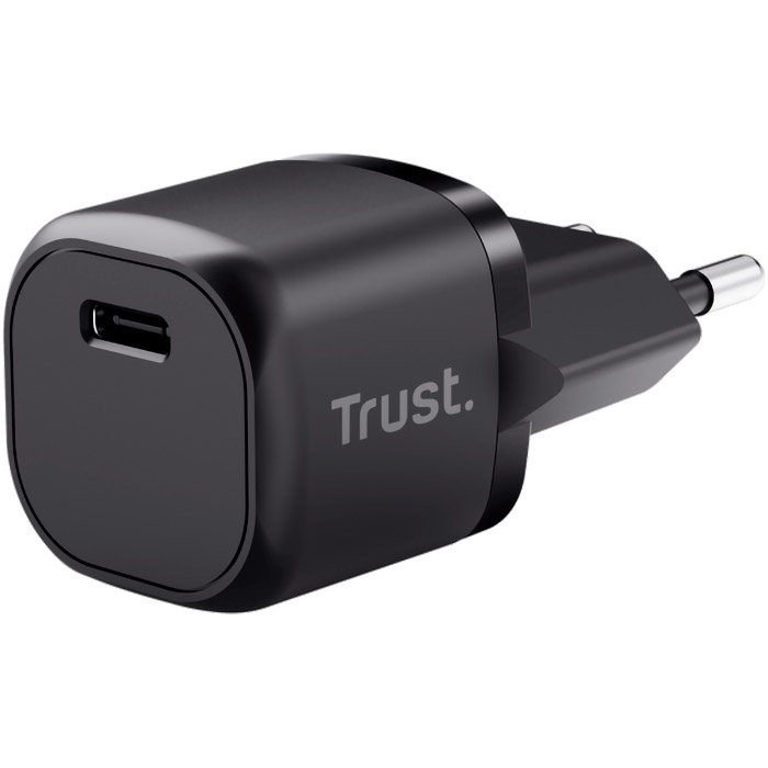 Зарядний пристрій TRUST Maxo Ultra Small 20W 1xUSB-C PD Charger Black (25174_TRUST)