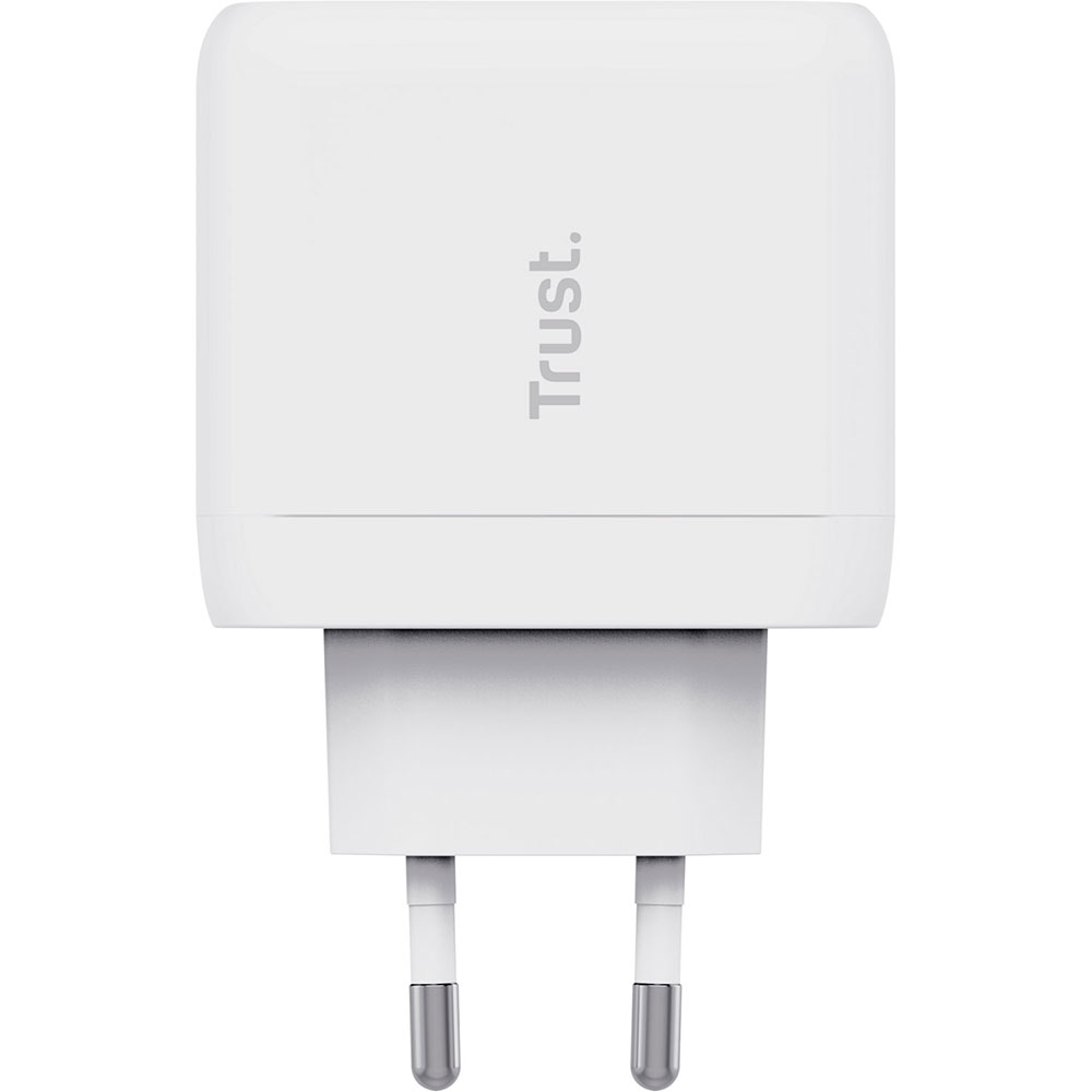 Зарядний пристрій TRUST Maxo 65W 1xUSB-C Charger White w/Type-C to Type-C cable (25139_TRUST) Кабель знімний