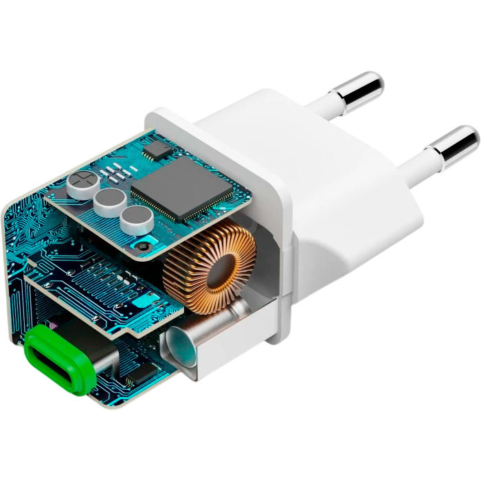 Покупка Зарядний пристрій HAMA Super Mini 1xUSB-C 25W White (00201981)