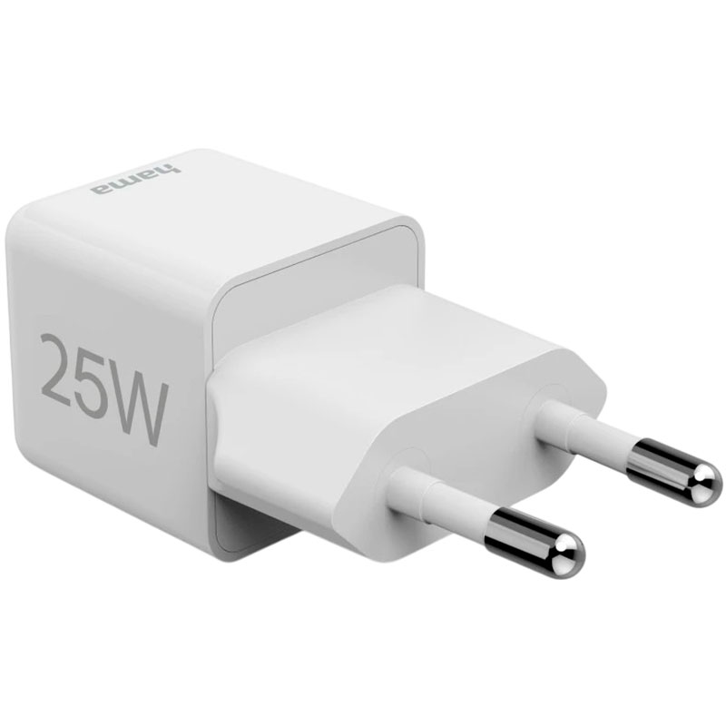 Зарядний пристрій HAMA Super Mini 1xUSB-C 25W White (00201981) Потужність 25