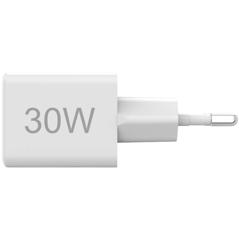 Зовнішній вигляд Зарядний пристрій HAMA Mini 1xUSB-C 1xUSB-A 30W White (00201992)