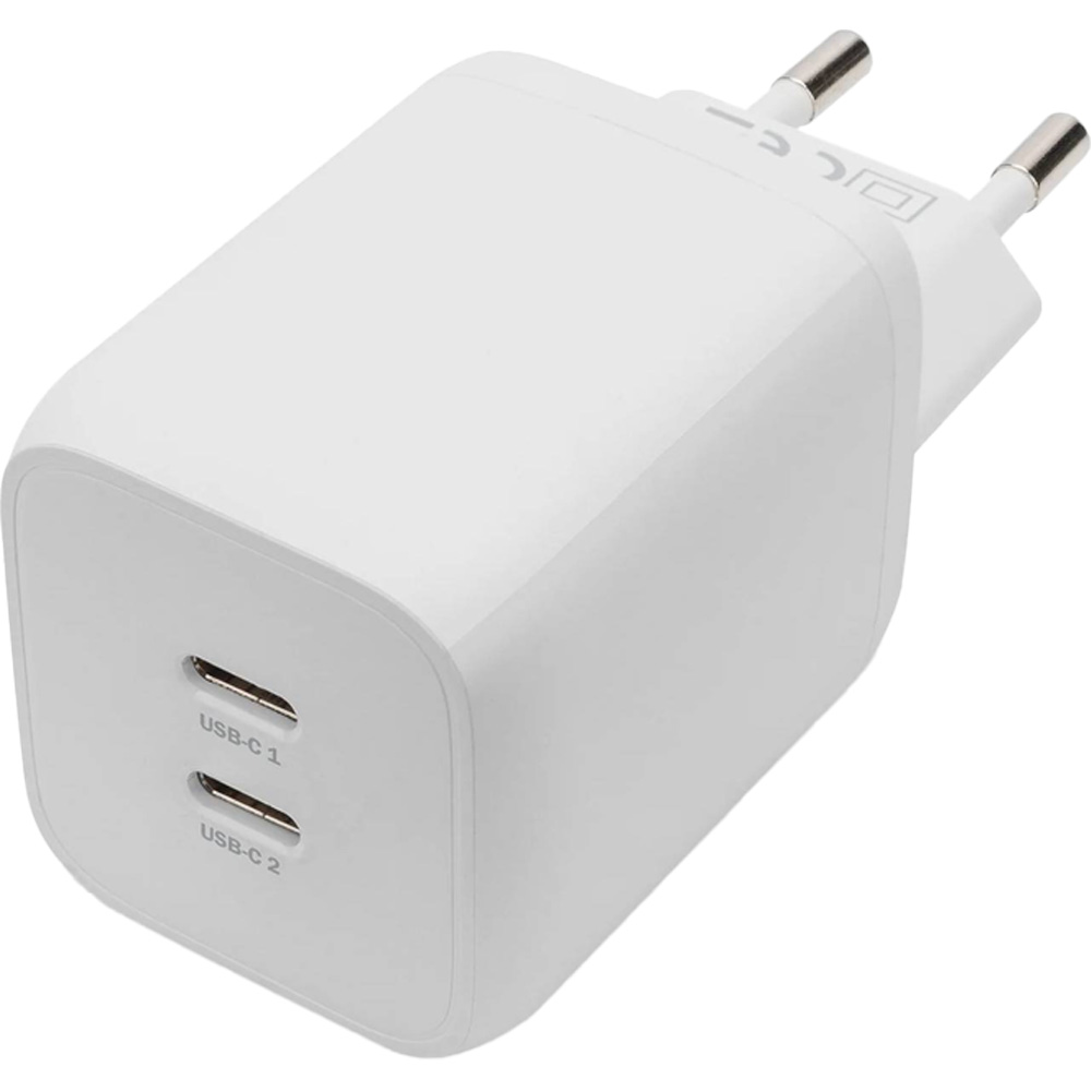 Зарядний пристрій DIGITUS 2 х USB-C 65W White (DA-10063)