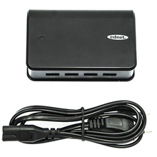 Зарядная станция DIGITUS Ednet 4 port USB charger 220V, 2USBx2.1A, 2USBx1A