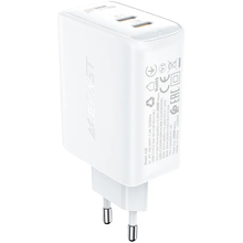 Зарядний пристрій ACEFAST A29 PD50W GaN (USB-C+USB-C) White (AFA29W)