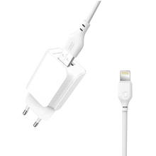 Зарядний пристрій XO L35D 2USB 2.1А + Lightning white (XO-L35-LGHT)