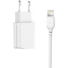 Зарядний пристрій XO L35D 2USB 2.1А + Lightning white (XO-L35-LGHT)