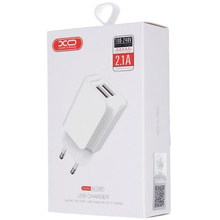 Зарядний пристрій XO L35D 2USB 2.1А + Lightning white (XO-L35-LGHT)