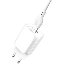 Сетевое зарядное устройство XO L35D 2 USB 2.1A кабель microUSB (XO-L35-MCR)