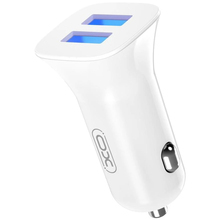 Автомобільний зарядний пристрій XO CC31 2.4A 2 USB White (XO-СC31-WH)