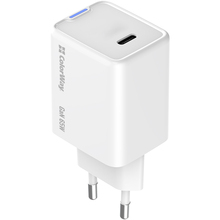 Зарядний пристрій COLORWAY GaN Mini 65W PPS Type-C PD White (CW-CHS049PD-WT)