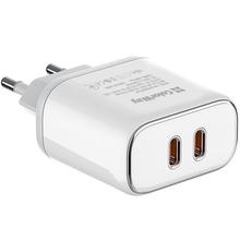 Сетевое зарядное устройство COLORWAY Power Delivery Port PPS USB (Type-C PD+Type-C PD) 40W White (CW-CHS048PD-WT)
