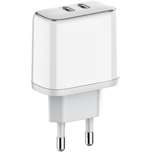 Сетевое зарядное устройство COLORWAY Power Delivery Port PPS USB (Type-C PD+Type-C PD) 40W White (CW-CHS048PD-WT)