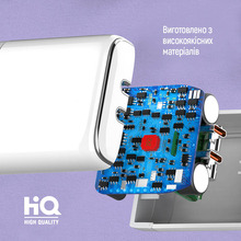 Сетевое зарядное устройство COLORWAY Power Delivery Port PPS USB (Type-C PD+Type-C PD) 40W White (CW-CHS048PD-WT)