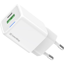 Сетевое зарядное устройство COLORWAY GaN Mini 30W White (CW-CHS053PD-WT)