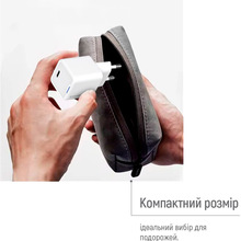 Сетевое зарядное устройство COLORWAY GaN Mini 30W + кабель Type-C White (CW-CHS054PDC-WT)