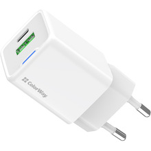 Зарядний пристрій COLORWAY GaN Mini 35W White (CW-CHS055PD-WT)