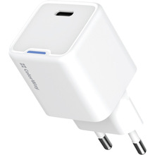 Сетевое зарядное устройство COLORWAY GaN Mini 20W USB-C White (CW-CHS059PD-WT)