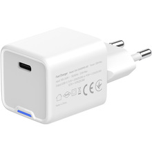 Сетевое зарядное устройство COLORWAY GaN Mini 20W USB-C White (CW-CHS059PD-WT)
