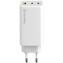 Зарядний пристрій COLORWAY GaN Mini 100W USB-A USB-C White (CW-CHS061PD-WT)