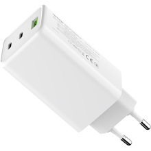 Зарядний пристрій COLORWAY GaN Mini 100W USB-A USB-C White (CW-CHS061PD-WT)