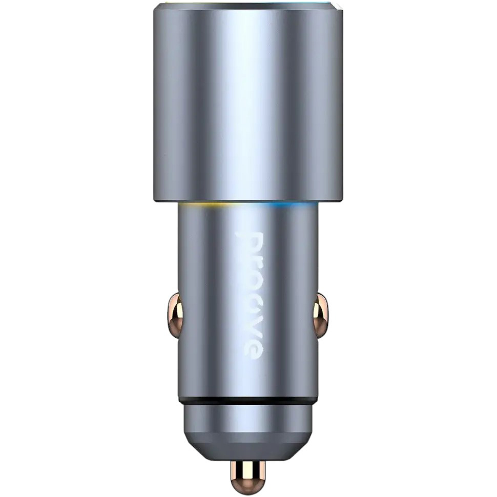 Автомобильное зарядное устройство PROOVE Double Energy Metal Gray (60073metal gray) Автомобильное зарядное устройство PROOVE Double Energy Metal Gray (60073metal gray)
