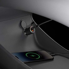 Автомобільний зарядний пристрій PROOVE Double Energy Plus Metal Gray (48859metal gray)