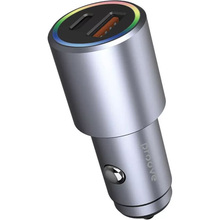 Автомобильное зарядное устройство PROOVE Double Energy Plus Metal Gray (48859metal gray)