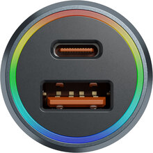 Автомобільний зарядний пристрій PROOVE Double Energy Plus Metal Gray (48859metal gray)