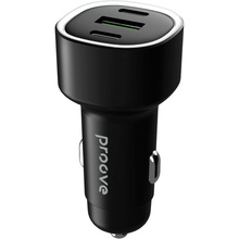 Автомобільний зарядний пристрій PROOVE Flash Black (60077black)