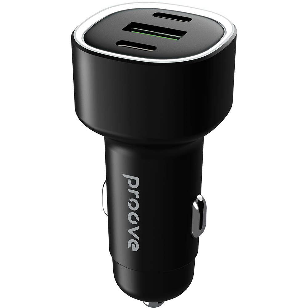 Автомобильное зарядное устройство PROOVE Flash Black (60077black)