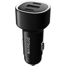 Автомобільний зарядний пристрій PROOVE Flash Black (60077black)