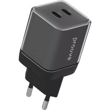 Зарядний пристрій PROOVE Pure GaN Max 67W (USB-C+USB-C) Black (WCPU67022201)