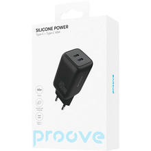 Зарядний пристрій PROOVE Silicone Power 40W (USB-C+USB-C) Black (WCSP4020001)