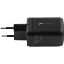 Зарядний пристрій PROOVE Silicone Power 40W (USB-C+USB-C) Black (WCSP4020001)