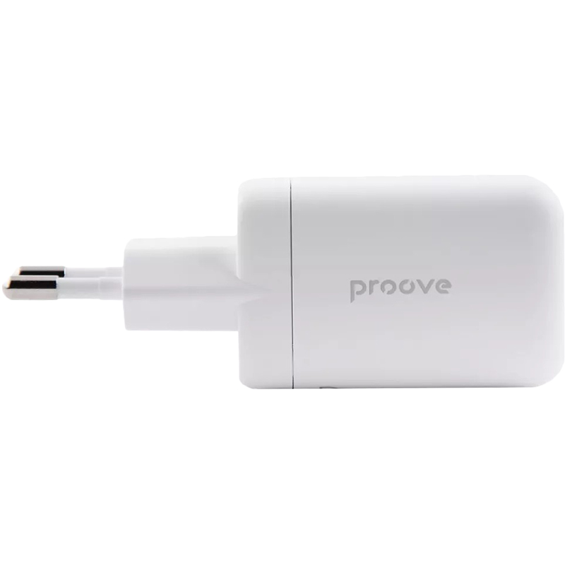 Сетевое зарядное устройство PROOVE Silicone Power 40W (USB-C+USB-C) White (WCSP4020002) Тип сетевое зарядное устройство