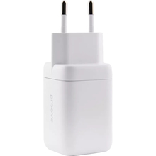 Сетевое зарядное устройство PROOVE Silicone Power 40W (USB-C+USB-C) White (WCSP4020002)