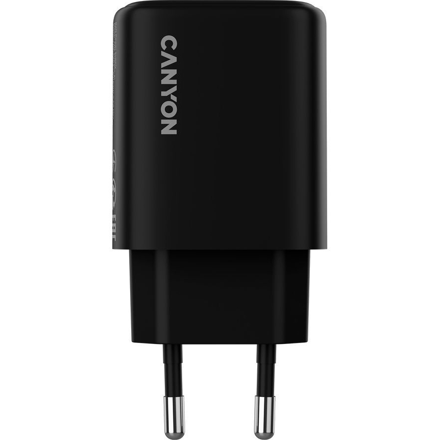 Сетевое зарядное устройство CANYON OnCharge 200 20W Black (CNE-CHA200-31) Мощность 20