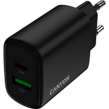 Сетевое зарядное устройство CANYON OnCharge 200 20W Black (CNE-CHA200-31)