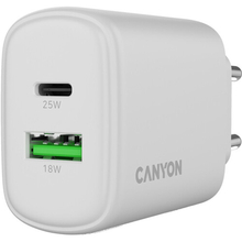 Сетевое зарядное устройство CANYON OnCharge 250 25W White (CNE-CHA250-21)