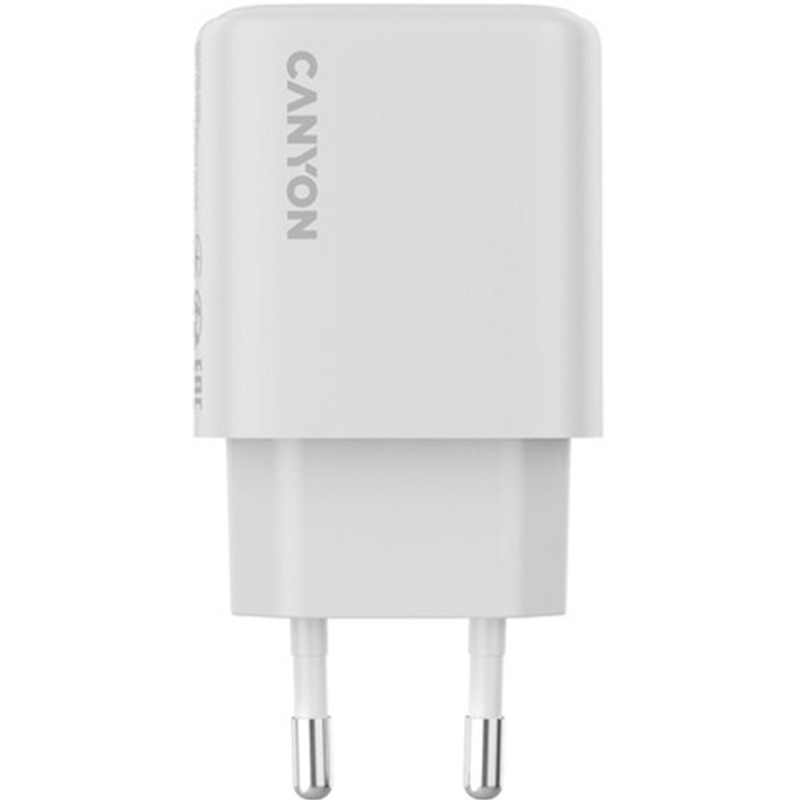 Сетевое зарядное устройство CANYON OnCharge 200 20W 1xPD EU White (CNE-CHA200-01) Тип сетевое зарядное устройство