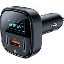 Автомобільний зарядний пристрій ACEFAST B5 101W OLED Smart Display Black (AFB5B)