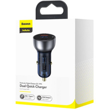 Автомобільний зарядний пристрій BASEUS Particular Digital Display QC+PPS 65W Shallow tarnish (CCKX-C0A)