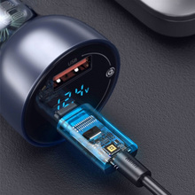 Автомобільний зарядний пристрій BASEUS Particular Digital Display QC+PPS 65W Shallow tarnish (CCKX-C0A)