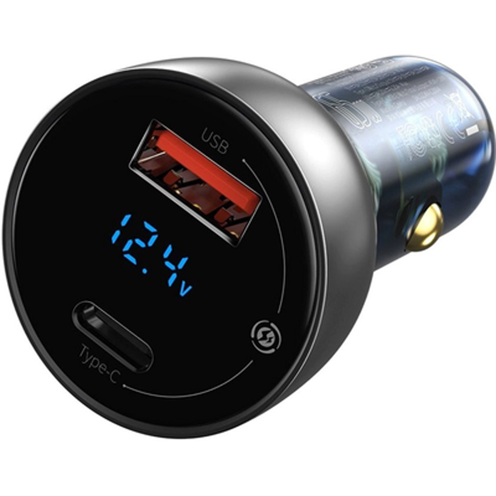 Автомобільний зарядний пристрій BASEUS Particular Digital Display QC+PPS 65W Shallow tarnish (CCKX-C0A) Потужність 65