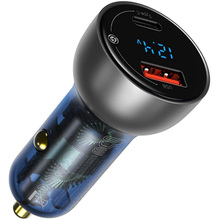 Автомобільний зарядний пристрій BASEUS Particular Digital Display QC+PPS 65W Shallow tarnish (CCKX-C0A)